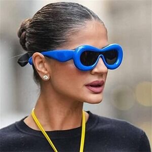 Women Sunglasses Fashion Blue‎ Frame Party Festival Candy Color Outdoor Wear New
